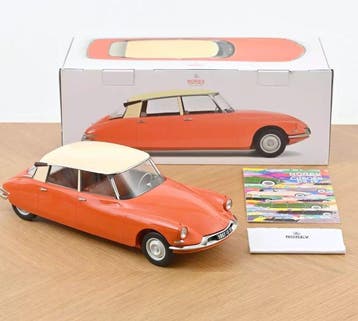 Norev 1:12 - Modelauto - Citroën ID DS 19 (1955) Orange, Nieuw