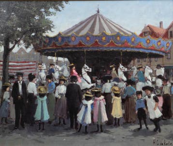 Hennie de Korte (1941), Draaimolen met paarden