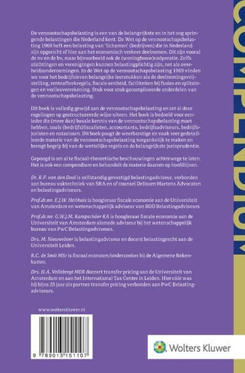 Compendium Vennootschapsbelasting 9789013151107, Boeken, Verzenden, Gelezen, R.P. van den Dool