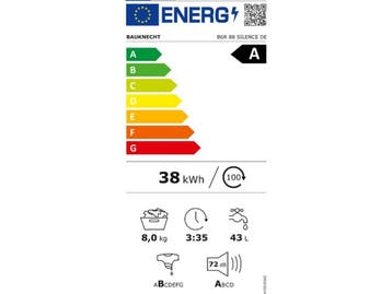 Bauknecht B6R 88E SILENCE DE - Voorlader wasmachine - 8 kg -, Verzenden, Zo goed als nieuw