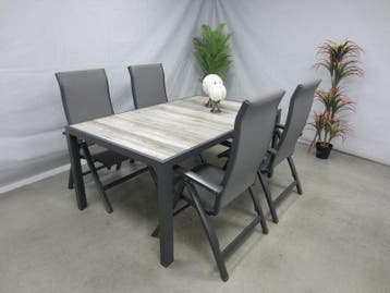 te velde tuinmeubelen tuinset milano met tanger 168 tafel, Nieuw