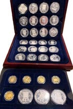 De Geschiedenis van de Nederlandse Gulden set - 36 munten, Postzegels en Munten, Munten | Nederland, Verzenden, Losse munt, Zilver