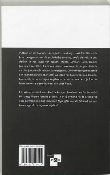 Mijn liefde voor de profeten 9789043512404 Elie Wiesel, Boeken, Verzenden, Gelezen, Elie Wiesel