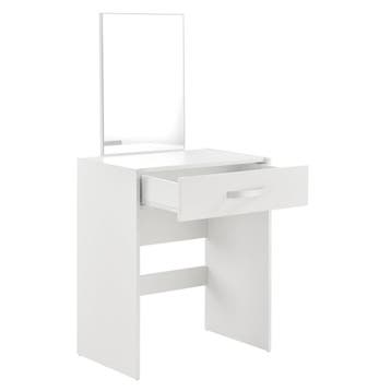 Kaptafel met krukje en spiegel make up tafel 132x63x39 cm wi, Verzenden, Nieuw