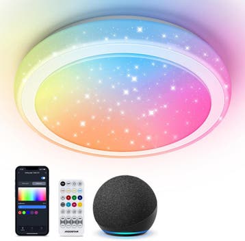 Plafondlamp - Plafonniere - RGB - 39 cm - Wit - Aigostar, Verzenden, Zo goed als nieuw