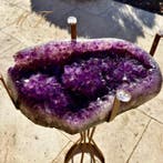 Exceptionnel table en Améthyste AAAA Geode - Hoogte: 740 mm
