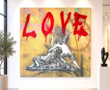 Mart Signed (XX) - VANDAL FOR LOVE (Cupid and Psyche), Antiek en Kunst