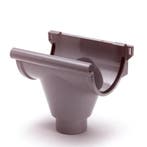 Pvc dakgoot s-lon gootuitloop klem grijs-150 x 80 mm, Doe-het-zelf en Verbouw, Verzenden, Nieuw