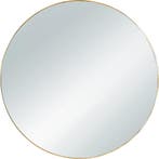 Spiegel - Livion Mali - Ø50cm - Wandspiegel in Frame - Goud, Huis en Inrichting, Woonaccessoires | Spiegels, Ophalen of Verzenden