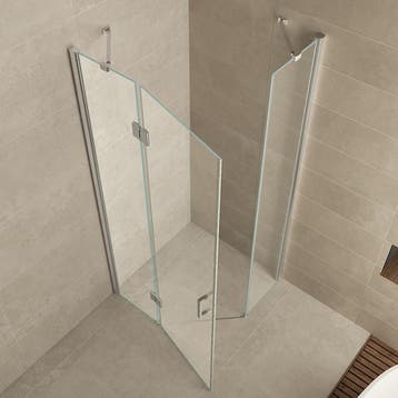 BWS 5 Hoek Douchecabine 100x100 cm 8mm Nano Glas, Ophalen of Verzenden, Nieuw, Chroom, Douche
