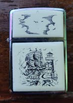 Zakaansteker - Staal (roestvrij), Verzamelen, Rookartikelen, Aanstekers en Luciferdoosjes, Nieuw