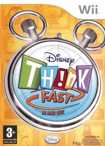 Disney Think Fast (Nintendo Wii), Verzenden, Gebruikt