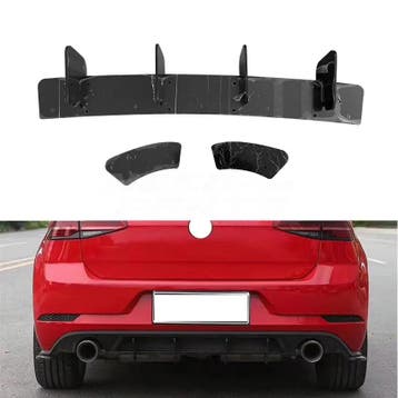 Diffuser Extension With Rear Side Splitters Voor Volkswagen, Ophalen of Verzenden, Nieuw
