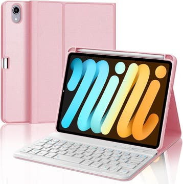 Tablethoes ipad mini 7 azerty | retourdeal 43% korting, 8 inch, JADEMALL, Bescherming voor- en achterkant, Ophalen of Verzenden