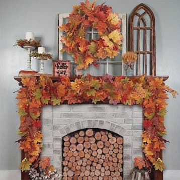 Kunstblad Slinger Esdoorn - Herfst Decoratie 2 Meter, Huis en Inrichting, Verzenden