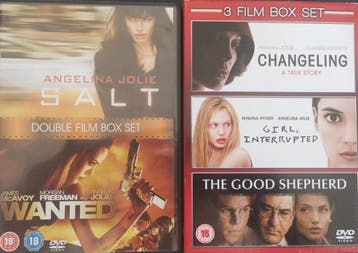 Angelina Jolie 5 films -, Cd's en Dvd's, Dvd's | Tv en Series, Vanaf 16 jaar, Verzenden, Zo goed als nieuw, Boxset