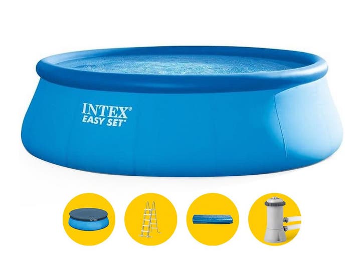 Intex Easy Set zwembad - 457 x 122 cm - met filterpomp en, Tuin en Terras, Zwembaden, Nieuw, Verzenden