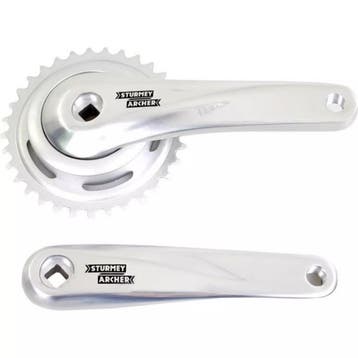 Sunrace Crankstel - 170mm - 33T - Aluminium - Zilver - St..., Ophalen of Verzenden, Nieuw, Crankstel of Pedalen
