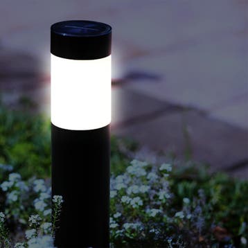 Solar LED priklamp Lucifer RVS padverlichting - Set 2 stuks, Zonne-energie, Verzenden, Minder dan 50 watt, Staande lamp