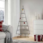 vidaXL Kerstdecoratie kerstboom 150 cm metaal zwart, Diversen, Kerst, Verzenden, Nieuw