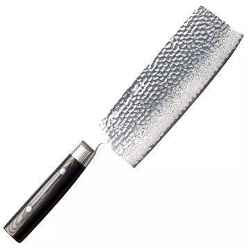 Yaxell Zen Chinees Koksmes 18 cm – 37 Lagen Damaststaal, Ophalen of Verzenden, Nieuw, Overige materialen