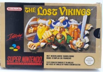 MarioSNES.nl: The Lost Vikings Compleet Zonder Handl. iDEAL!, Ophalen of Verzenden, Gebruikt