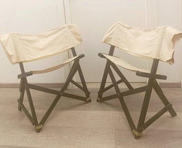 Simon Gavina - Stoel (2) - STRAND - Hout, Textiel