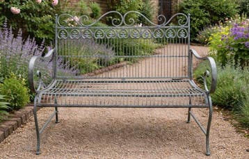 Bank - Metaal - Metalen tuinbank zitting