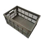 Vouwkrat, 525x355x265 mm, grijs pp, gebruikt, Ophalen of Verzenden, Gebruikt
