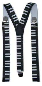 Bretels Piano (zwart) met extra sterke clips, Kleding | Heren, Verzenden, Nieuw