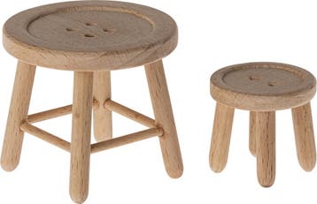 Maileg poppenhuis tafel en stoel set muis, Verzenden, Nieuw