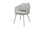 VDG Ohio dining chair aluminium/rope - mokka, Verzenden, Nieuw, Overige materialen