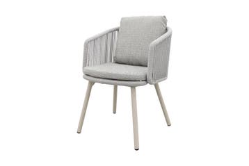 VDG Ohio dining chair aluminium/rope - mokka, Tuin en Terras, Verzenden, Nieuw, Overige materialen