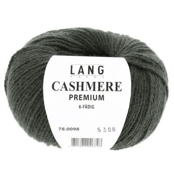 LANG Yarns Cashmere Premium - 98 Donker Olijfgroen - Puur, Ophalen of Verzenden, Nieuw