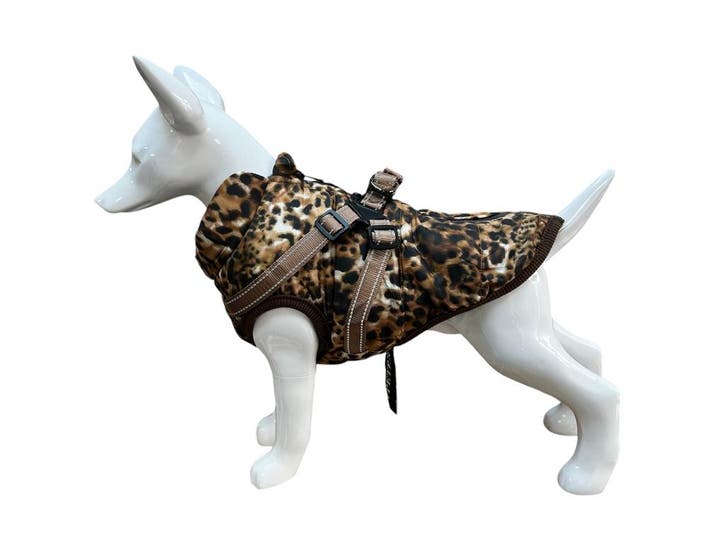 Warme  Hondenjas Leopard 2025 model (Jassen, Hondenkleding), Dieren en Toebehoren, Hondenkleding, Hondenjas, Nieuw, Ophalen of Verzenden
