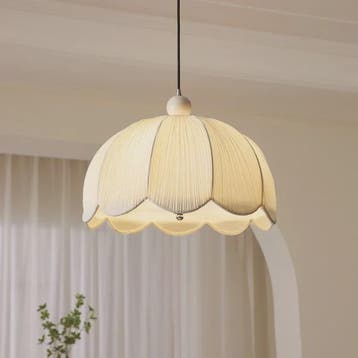 Wabi Sabi Plissé Hanglamp - Japanse Stijl Stoffen Plafondlam, Verzenden, Nieuw