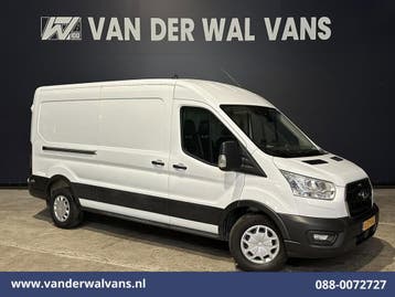 Ford Transit | 2.0 TDCI 130pk L3H2 Euro6 Airco | Camera |, Gebruikt, Euro 6, Wit, Dealer onderhouden
