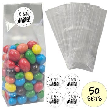 Fako Bijoux - Uitdeelzakjes Met Sluitstickers - 50 Stickers, Verzenden, Nieuw