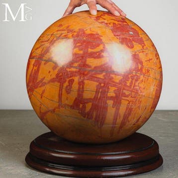 Monumentale Rode Jaspis Bol Bol Grotere decoratieve