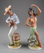 Goebel - W.Goebel - sculptuur, Island Dancers - 21 cm - Fijn