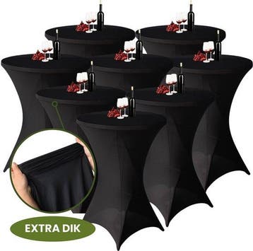 Statafelrok Zwart x 8 – 80-85 x 110 cm met Opbergtas – Stat, Verzenden, Nieuw