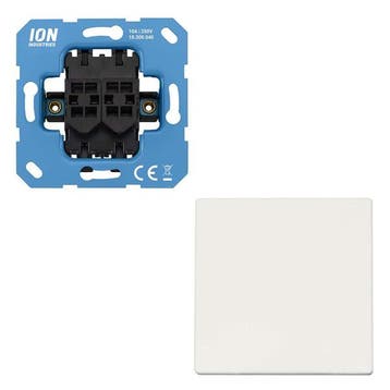 Kruisschakelaar | ION Industries | V1/J1 (Inbouw, Mat wit), Verzenden, Nieuw