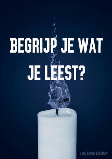 9789463672658 Begrijp je wat je leest? Hans van de Lagemaat, Verzenden, Nieuw, Hans van de Lagemaat