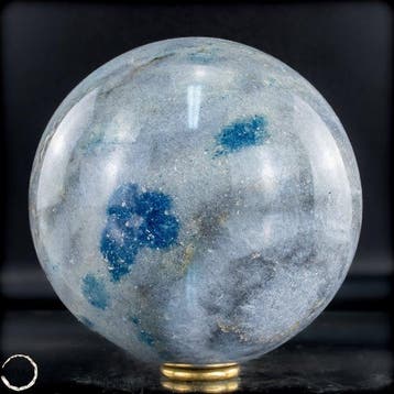 Natuurlijke zeldzame blauwe K2 Sphere- 1904.78 g, Verzamelen
