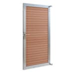 Tuindeur Segovia tuinpoort met privacyscherm 180x90 cm bruin, Verzenden, Nieuw