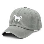 Cap Horse in vele kleuren met witte geborduurde afbeelding, Verzenden, Nieuw, Overige soorten