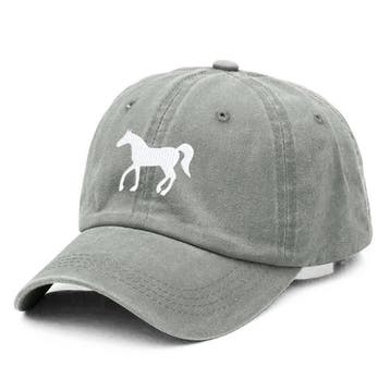Cap Horse in vele kleuren met witte geborduurde afbeelding, Verzenden, Nieuw
