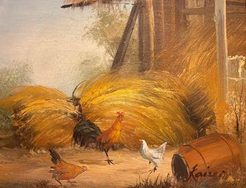 Wolfgang Kaiser (1941) - Harvest Gold and Chickens