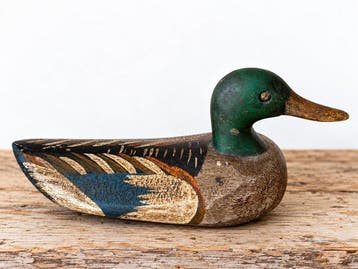 Lokeend - Antique c. 1930–1940 Mallard Duck Hunting Decoy –