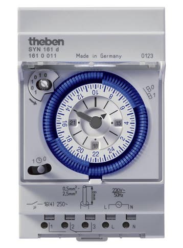 Theben Syn 161D Analoog Din Rail Tijdschakelaar - 1610011, Verzenden, Nieuw, Overige typen